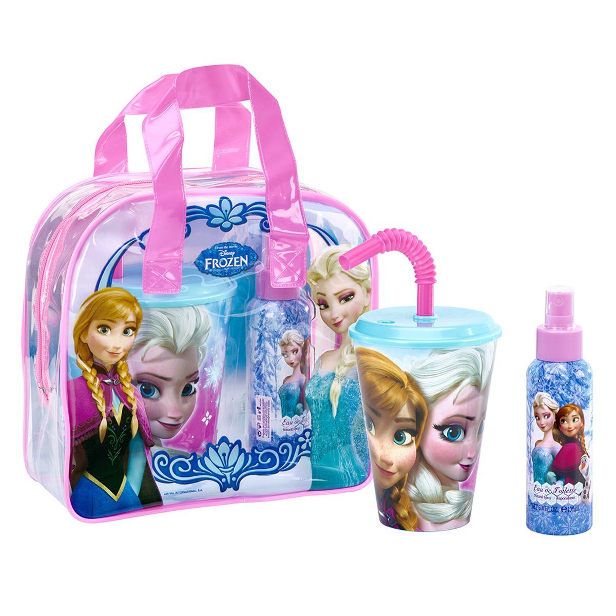 DISNEY - Frozen para mujer / SET - 100 ml Eau De Toilette Spray + Vaso + Mochila