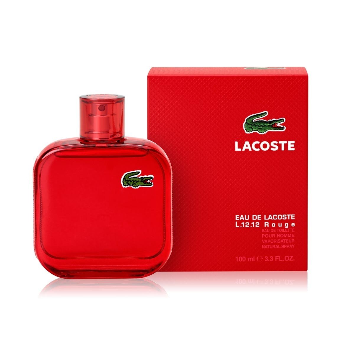 LACOSTE - Eau de Lacoste L.12.12 Pour Lui Rouge para hombre / 100 ml Eau De Toilette Spray