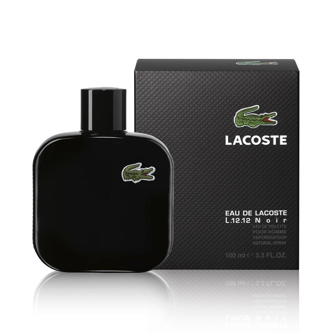 LACOSTE - Eau de Lacoste L.12.12 Pour Lui Noir para hombre / 100 ml Eau De Toilette Spray