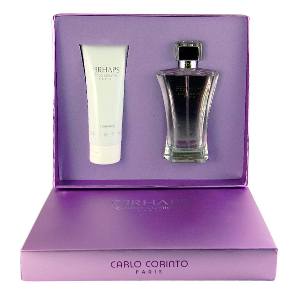 CARLO CORINTO - Perhaps para mujer / SET - 100 ml Eau De Toilette Spray + 2 Regalos