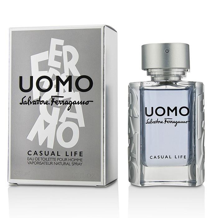 SALVATORE FERRAGAMO - Ferragamo Uomo Casual Life para hombre / 100 ml Eau De Toilette Spray