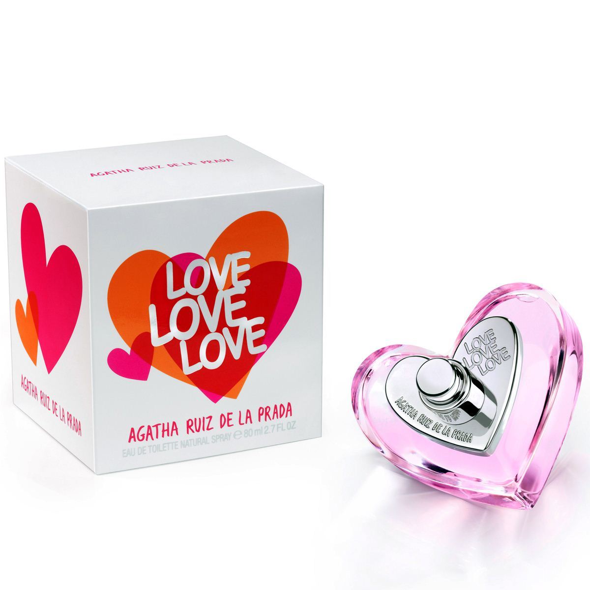 AGATHA RUÍZ DE LA PRADA - Love Love Love para mujer / 80 ml Eau De Toilette Spray