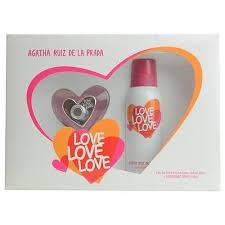AGATHA RUÍZ DE LA PRADA - Love Love Love para mujer / SET - 80 ml Eau De Toilette Spray + 150 ml Deodorant Spray