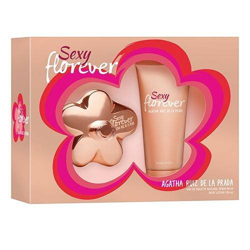 AGATHA RUÍZ DE LA PRADA - Sexy Florever para mujer / SET - 100 ml Eau De Toilette Spray + 100 ml Body Lotion