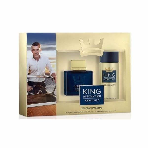 ANTONIO BANDERAS - King of Seduction Absolute para hombre / SET - 100 ml Eau De Toilette Spray + 1 Regalo