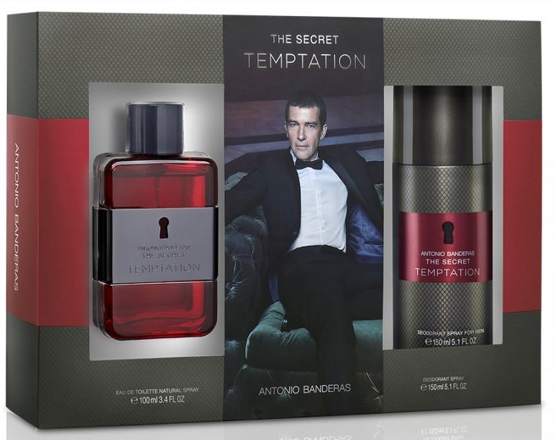 ANTONIO BANDERAS - The Secret Temptation para hombre / SET - 100 ml Eau De Toilette Spray + 1 Regalo