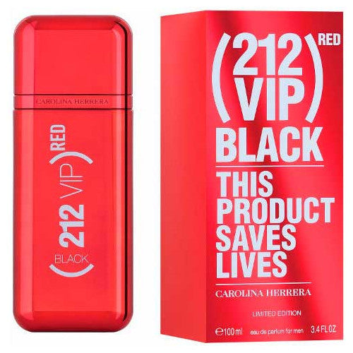 212 Vip Black (Red) para hombre / 100 ml Eau De Parfum Spray