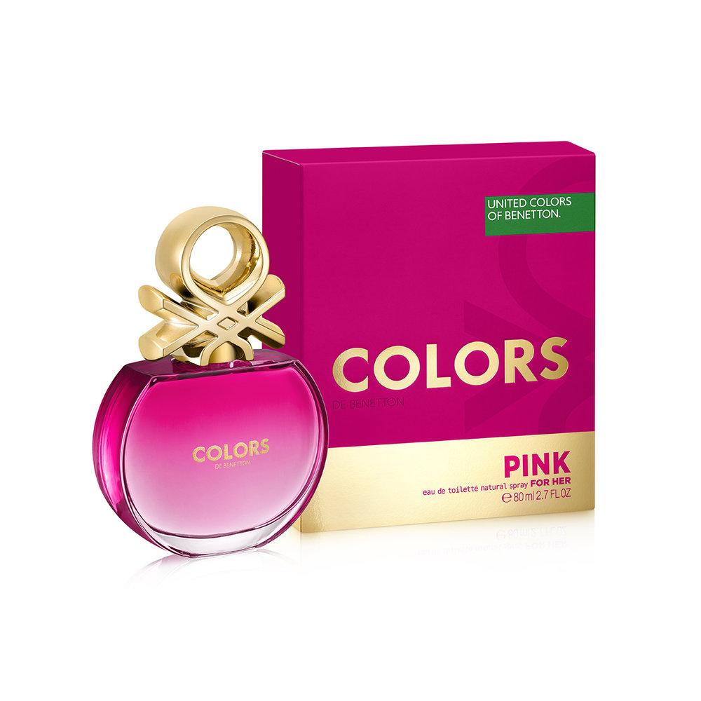 BENETTON - Colors Pink para mujer / 80 ml Eau De Toilette Spray