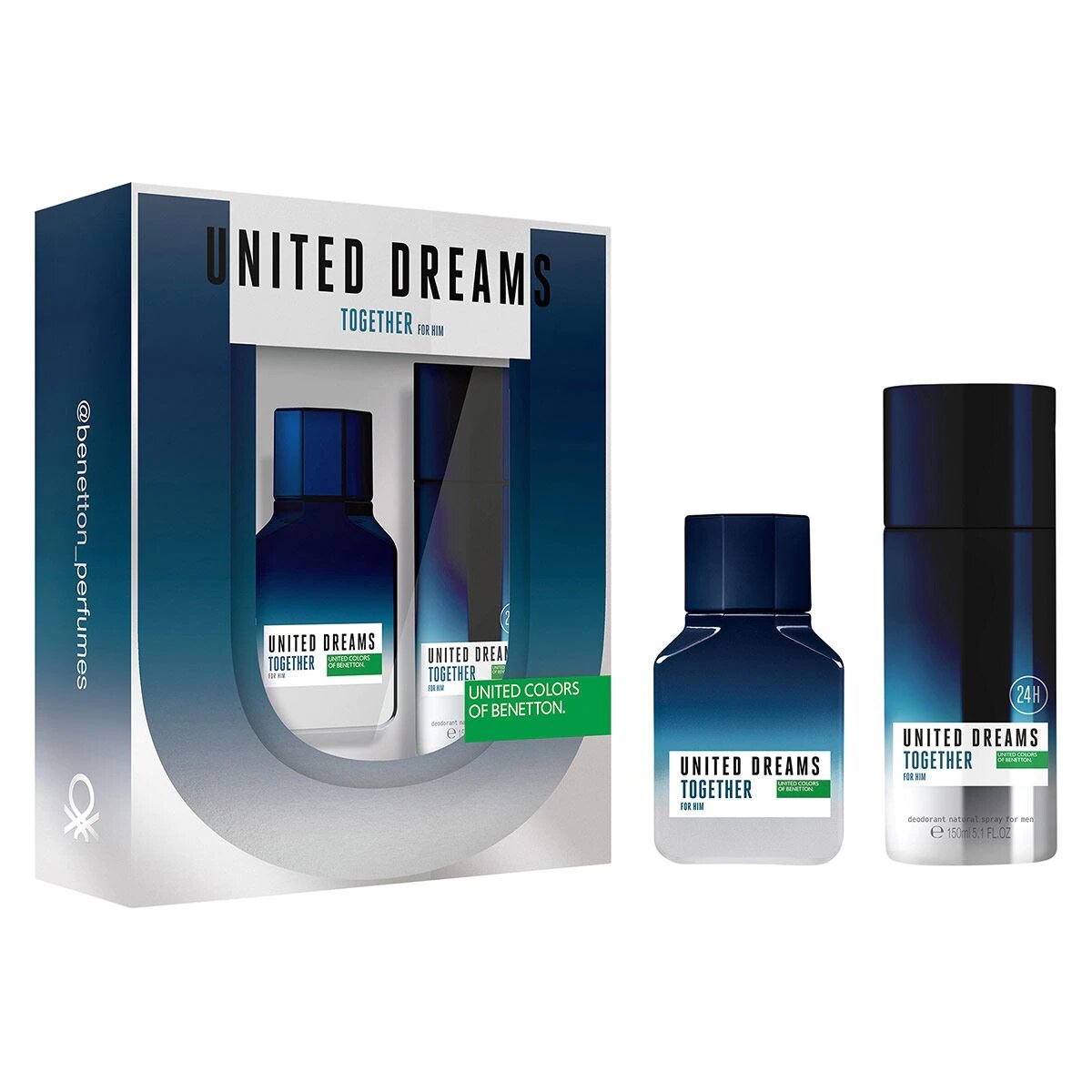 United Dreams Together for Him para hombre / SET - 100 ml Eau De Toilette Spray