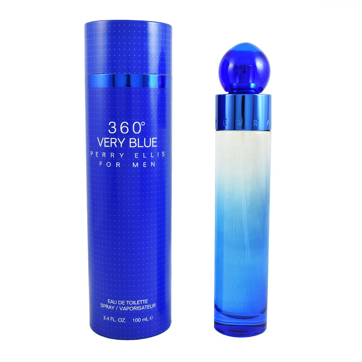 PERRY ELLIS - 360º Very Blue para hombre / 100 ml Eau De Toilette Spray